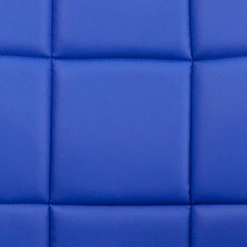 Miniatura 11 de Flash Furniture - Silla giratoria de respaldo medio de vinilo, acolchada, color negro Azul