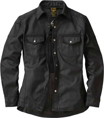 ScorpionEXO Covert - Camisa de motociclista de manga larga para mujer con bolsillos para armadura opcional con clasificación CE (negro XS)