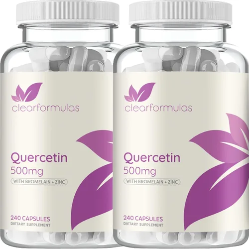 Miniatura 9 de Quercetina avanzada de zinc con fórmula de bromelina – Complejo de quercetina de triple apoyo inmunológico para apoyo diario y estacional