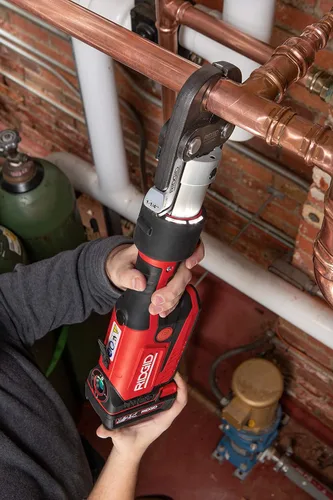 Miniatura 10 de RIDGID 67193 Modelo RP 351 Kit de herramienta de prensa ProPress estándar con cable con herramienta de prensa ProPress con cable, mandíbulas