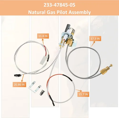 Miniatura 3 de Long Term 233-47845-05 Conjunto Piloto de Calentador de Agua a Gas Natural Compatible con Calentador de Agua Bradford White, Reemplazo
