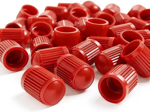 Miniatura 22 de 30 piezas de tapas de vástago de válvula de neumático TPMS, tapas de vástago de válvula de rueda de plástico negro para TR20008 TPMS, tapas