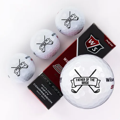 Miniatura 12 de Wilson - Funda de 3 pelotas de golf personalizadas para hombres, regalo de padrinos de boda, regalos para el padre de la novia, diseño personalizado