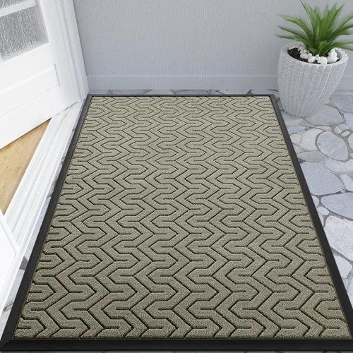 Miniatura 70 de Yimobra Alfombra para Puerta Delantera Exterior Entrada 29.5x17, Impermeable Resistente Alfombras Exteriores para Puerta Delantera, Alfombra
