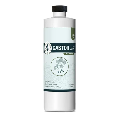 Zatural Aceite de ricino cultivado de forma natural, 100% puro, prensado en frío, aceite de ricino sin hexano, suero de Eylash para el crecimiento