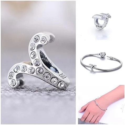Miniatura 2 de Abalorio de plata de ley 925 con 12 signos del zodiaco compatible con pulseras y collares Pandora y más