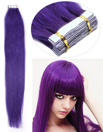 Miniatura 34 de Extensiones de cabello humano Remy con cinta adhesiva sin costuras (16 pulgadas, 10 unidades, rubio ceniza)