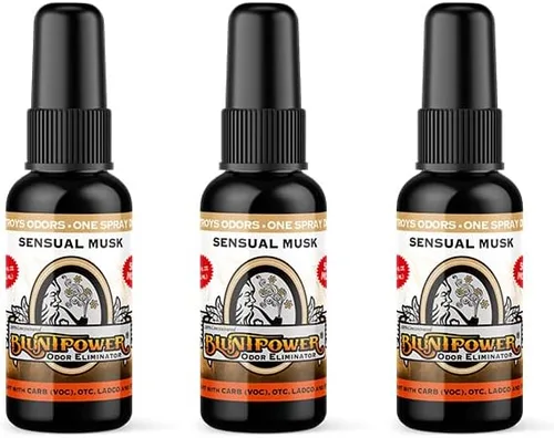 Miniatura 24 de BluntPower (niebla de bambú, paquete de 3) - Eliminador de olores concentrado y aceite difusor - Desodorizador de habitación, eliminador de olores