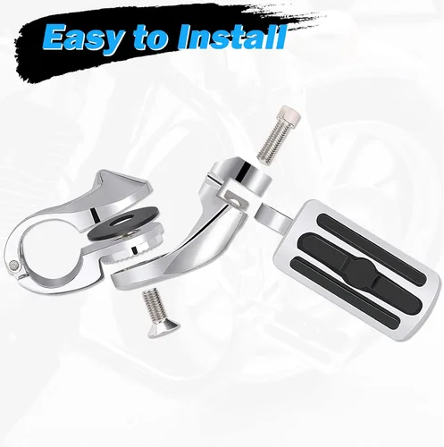 Miniatura 5 de Estriberas de Carretera para Motocicleta de 1.25", Estriberas Ajustables en Ángulo de Repuesto para Harley Davidson Touring, Road Glide, Street