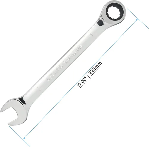 Miniatura 2 de Llave combinada de trinquete de 1 pulgada SAE 72 dientes, caja de trinquete de 12 puntos, llave inglesa de extremo abierto y herramientas