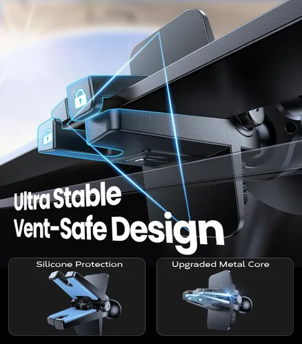 Miniatura 7 de VICSEED Soporte de coche MagSafe [potencia súper magnética y clip seguro de ventilación] Soporte magnético de teléfono con núcleo de acero mejorado