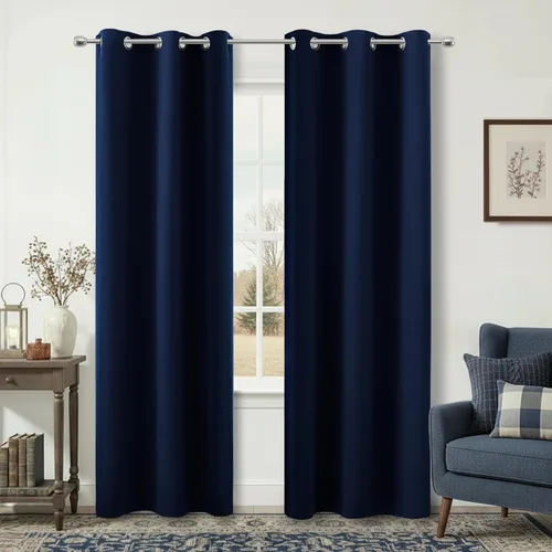 Miniatura 40 de Cortinas opacas de 72 pulgadas extra anchas para dormitorio, puerta corrediza de vidrio y patio, 2 paneles con ojales para oscurecer ventana grande