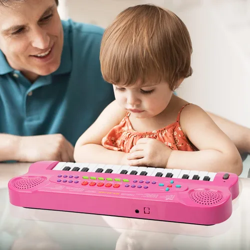 Miniatura 5 de Raimy Mini Teclado Piano para Niños, 32 Teclas Piano Portátil Aprendizaje Temprano Educativo Teclado de Música Electrónico Instrumento Juguetes