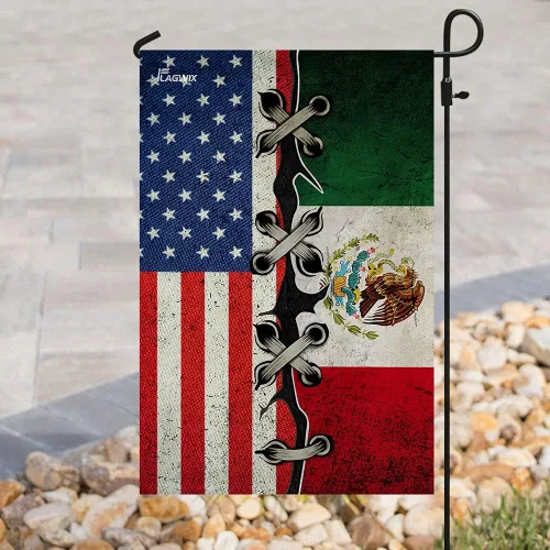Miniatura 8 de FLAGWIX Banderas mexicanas – Bandera estadounidense LHA758F, bandera de casa (29.5 x 39.5 pulgadas) – Banderas de jardín de casa de Estados Unidos