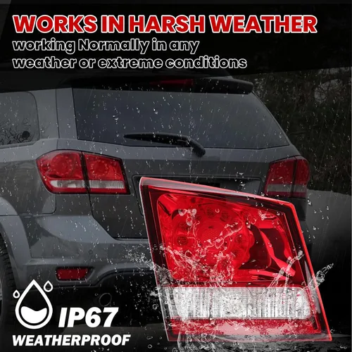 Miniatura 5 de Luz trasera LED interior lámpara de parada indicador de freno luz de advertencia para Dodge Journey 2011 2012 2013 2014 2015 2016 2017 2018 2019