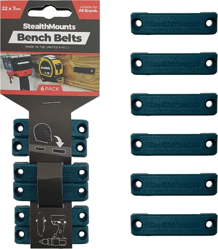 Miniatura 4 de StealthMounts Cinturón de banco – Soporte universal para herramientas Juego de funda de herramientas – Paquete de 6 Base de almacenamiento