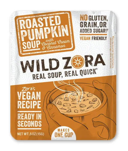 Miniatura 5 de Wild Zora Sopas instantáneas aptas para dieta cetogénica Savoy Beef paquete de 8 caldos hechos con carne 100% alimentada con pasto y verduras, sin