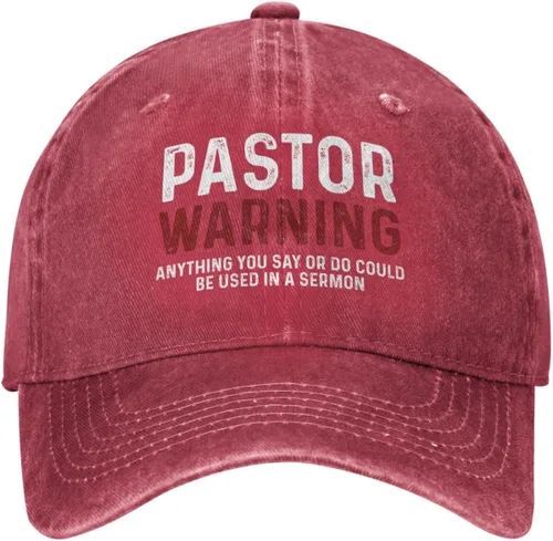 Miniatura 20 de Regalos de agradecimiento para pastores, regalos para pastores para hombres, sombrero de advertencia para pastor, gorra de advertencia para pastor