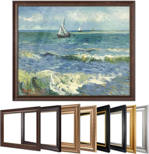Miniatura 50 de DECORARTS - Serie de pinturas enmarcadas de Vincent Van Gogh (favoritos) – impresión giclée de arte en lienzo.