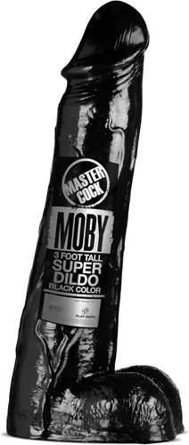 Miniatura 4 de Enorme dildo de 3 pies de alto Moby Consolador Negro