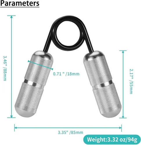 Miniatura 2 de Juguetes antiestrés de metal de mano, ayudan a aliviar la ansiedad por estrés, mini fortalecedor de agarre de dedo, entrenador de fuerza de agarre