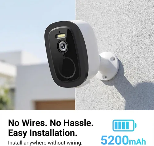 Miniatura 6 de Cámaras de seguridad 2K inalámbricas para exteriores con WiFi 2.4G/5G, cámaras Tuya alimentadas por batería para seguridad del hogar, detección