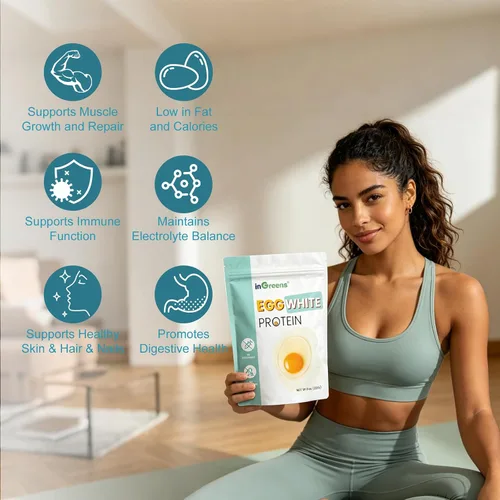Miniatura 3 de inGreens Polvo de proteína de clara de huevo seca de 10 onzas, sin gluten, sin OMG y sin soja, fabricado en Estados Unidos, versátil para cocinar