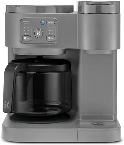 Miniatura 9 de K-Duo Essentials - Cafetera caliente y helada de una sola porción con jarra, sistema de preparación doble para cápsulas y café molido, jarra de Negro