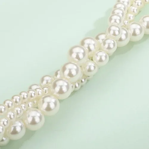 Miniatura 6 de Xerling Vintage 1920s Gatsby - Collares de perlas de imitación en capas, cadenas de perlas de imitación, collares de joyería de disfraz de flapper