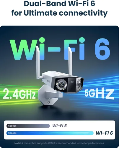 Miniatura 5 de Cámara de seguridad REOLINK WiFi de 16MP para exteriores, ángulo ultra amplio de 180°, Duo 3 WiFi, Wi-Fi 6 de 2.4/5GHz, detección inteligente