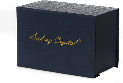 Miniatura 3 de Amlong Crystal bola de cristal de 3 pulgadas (80 milímetros) con base de secoya con diseño de león Morado