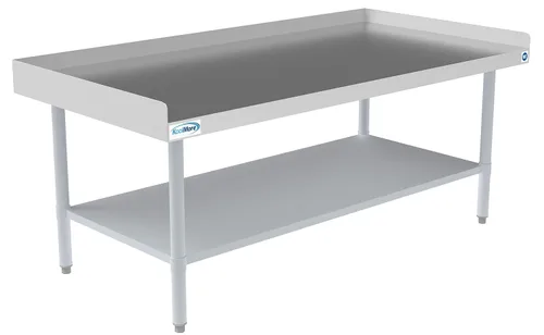 Miniatura 8 de KoolMore - Soporte de equipo comercial de acero inoxidable de calibre 16 - Soporte de plancha resistente de 30 x 60 con estante inferior (EQT-163060)