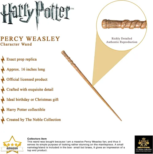 Miniatura 3 de La colección Noble Percy Weasley Character Wand Collection.