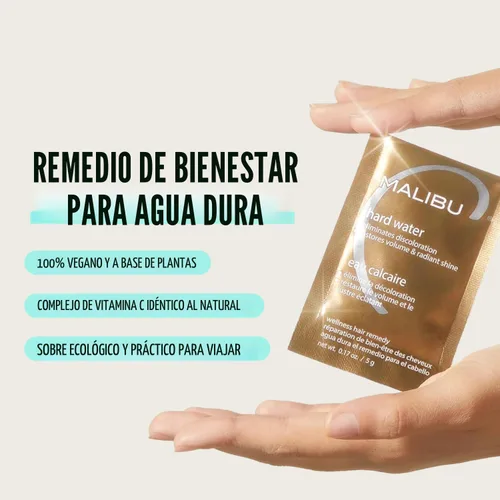 Miniatura 3 de Malibu C Remedio capilar Hard Water Wellness (1 paquete) – Elimina los depósitos de agua dura y las impurezas del cabello – Contiene complejo