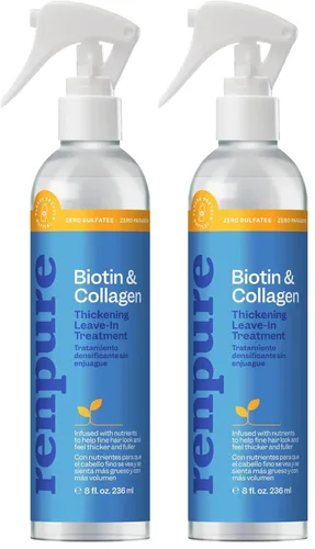 Miniatura 8 de RENPURE Acondicionador natural sin enjuague a base de plantas, vitamina E hidratante y aceite de coco, acondicionador profundo para cabello y barba
