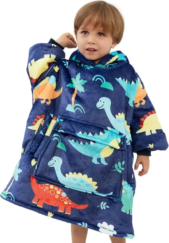 Miniatura 18 de Manta con Capucha Usable NOUKOW Manta Sherpa de Gran Tamaño Sudadera de Franela con Bolsillo Grande Estrellas que brillan en la oscuridad