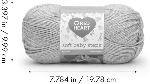 Miniatura 7 de Red Heart Soft Baby Steps madeja de lana, Aqua