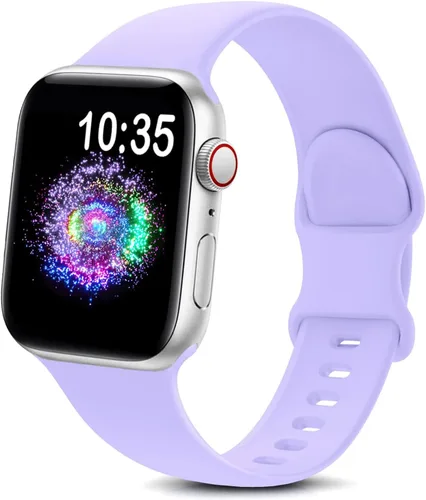 Miniatura 17 de TreasureMax - Correa deportiva compatible con Apple Watch de 38, 40, 41, 42, 44, 45, 46 y 49 mm, correa de silicona suave compatible con Apple Watch