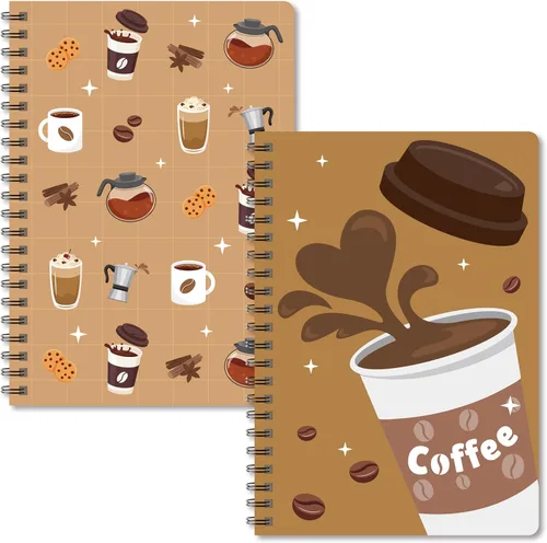 Miniatura 21 de B1ykin Cuadernos en espiral A5, 2 unidades, 50 hojas, 100 páginas, encuadernados con alambre, regalo de agradecimiento al profesor, cuaderno