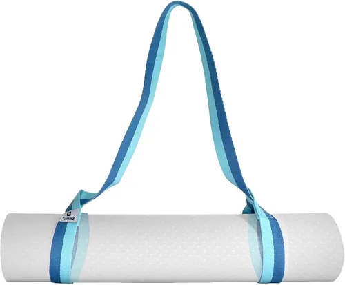 Miniatura 12 de Tumaz Correa para esterilla de yoga [alfombrilla no incluida] (2 tamaños) con textura delicada extra gruesa y cómoda, soporte ajustable