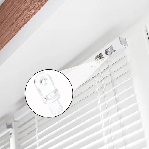 Miniatura 7 de 12 puntas de varilla inclinable de hardware, piezas de repuesto de persianas verticales para ventanas interiores de reparación transparente