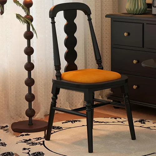 Miniatura 12 de Sillas de cocina tapizadas de madera maciza, sillas de comedor con marco de madera de fresno, silla de sala de estar para comedor, estudio, sala