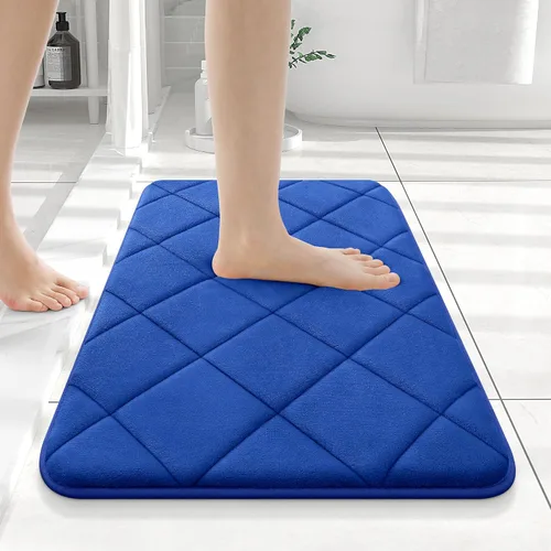 Miniatura 233 de OLANLY Tapete de baño de espuma viscoelástica de 24 x 16 pulgadas, ultra suave y absorbente, lavable a máquina, cómodo tapete de baño para suelo