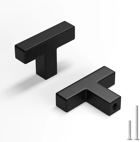 Miniatura 13 de homdiy Paquete de 1 tirador de gabinete negro mate de 3 pulgadas, manijas de cajón de acero inoxidable, manijas de cajón de acero inoxidable