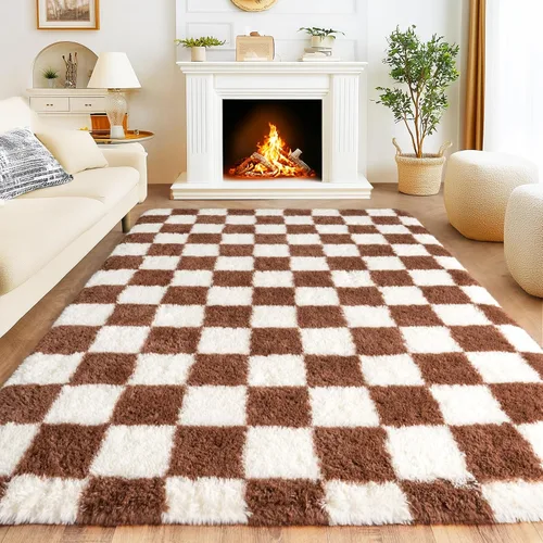 Miniatura 97 de Awaytail Alfombra Esponjosa Lavable 2x3 Pies, Pura Negra Alfombra para Silla de Escritorio Antideslizante, Alfombra Supersuave para Niños