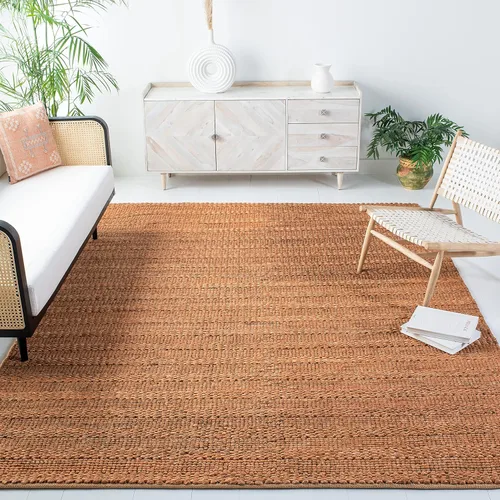 Miniatura 37 de SAFAVIEH Natural Fiber Collection - Alfombra decorativa de 2 x 3 pies, color lejía, yute hecho a mano, diseño trenzado tejido, ideal para entrada