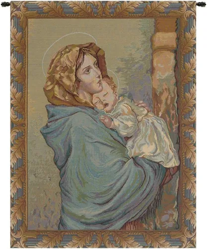 Miniatura 20 de Madonna Di Medjugorie - Tapiz italiano para colgar en pared, 6 pulgadas x 9 pulgadas, algodón/viscosa/poliéster por Raoul Vitale