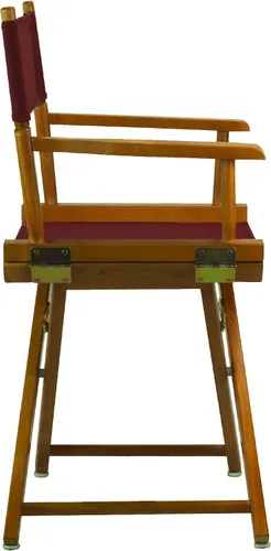 Miniatura 6 de Casual Home - Silla de director de 18.0 in, marco de roble miel con lienzo borgoña