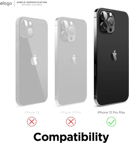 Miniatura 3 de elago Funda magnética de silicona compatible con MagSafe compatible con iPhone 13 Pro Max de 6.7 pulgadas, imanes integrados, funda protectora, Negro