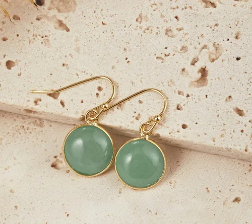 Miniatura 33 de 14K Gold Earrings for Women Handmade Green Jade Jewelry Green Stone Earrings for Women Dangle Birthstone Earrings Gift for Anniversary Graduation